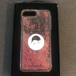 iPhone 6/7/8 Case Pink Glitter Background